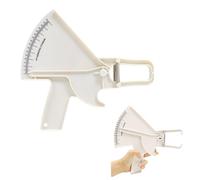 Professional Skinfold Caliper, Accurate Measure Skinfold Caliper, Body Fat Caliper Easy to Read Data, Body Fat Tester for Measuring Body Fat Percentage, Skinfold Tester for Fitness Weight Loss (White)
