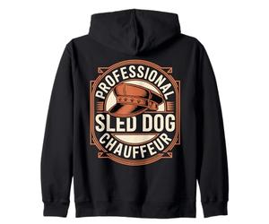 Professional Sled Dog Chauffeur Husky Musher Humor Zip Hoodie