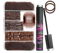 Professional Sl un & Ponytail Finishing Kit - 20pcs Invisible Hair Net, 40pcs Strong Hair Pins & Flyaway Tamer Stick - For Ballet, Work, Wedding, Flight Attendant