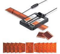 Professional Slide Film Cutter for 35MM Film & 120 Medium-Format Negatives，Negative Film Cutter with Built in 11 Levels Adjustable LED Backlight Slide Film Support USB-C Charging