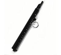 Professional Slide Whistle, Dual Tone Slide Whistle Flute with Dual Tone and Scales, 24.5 cm Aluminium Alloy and ABS Musical Instrument for Beginners and Experienced Players (Black)