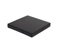 Professional Slim External CD DVD Drive Low Noise USB 2.0 DVD CD Burner Writer Player Smooth Operation(Black)