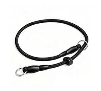 Professional Slip Collar for Dogs, 60cm Nylon No Pull Grot Collar with Sliding Rubber Stopper for Dog Training, Gentle Leader Anti-Pull Choke Chain for Medium Dogs (60cm)