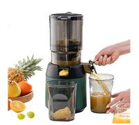 Professional Slow Juicer 300W, Cold Press Juicer Machines Easy To Clean, 13cm Feeding Chute, 1.8L Portable Masticating Juicer Machine for Fruits Vegetables (Green)