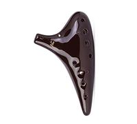 Professional Smoked 12-hole Alto C Key Ceramic Ocarina Student Beginners Ocarina Musical Instrument ocarina instrument (4)