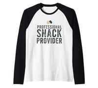 Professional Snack Provider Funny Parents Mom Dads Toddler Raglan Baseball Tee