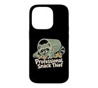 Professional Snack Thief Raccoon Cookie Treats Case for iPhone 14 Pro