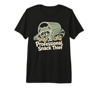 Professional Snack Thief Raccoon Cookie Treats Premium T-Shirt