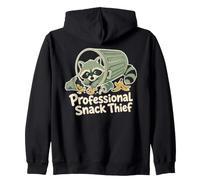 Professional Snack Thief Raccoon Cookie Treats Zip Hoodie