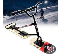 Professional Snow Skis/Scooter with 360° Rotation and Triple Reinforced Frame for Adults, Ideal for Rough Terrain and Heavy-Duty Use