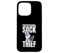 Professional Sock Thief Old English Sheepdog Case for iPhone 15 Pro Max