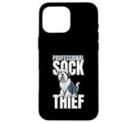 Professional Sock Thief Old English Sheepdog Case for iPhone 16 Pro Max