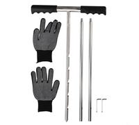 Professional Soil Probe Rod 32 48 Septic Tank Pipe Probe Made of Rust Resistant Stainless Steel for Precise Soil Core Collection and Ground Work