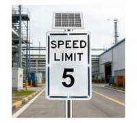 Professional Solar LED Speed Limit Sign, 18x24 Engineering Reflective & Weather-Resistant(SpeedLimit5)