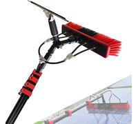 Professional Solar Panel Window Cleaner, Water Fed Pole Kit, Squeegee Telescopic Window Glass Cleaning Brush Pole Kit Truck Caravan Spray Washer Washing Equipment(18FT)