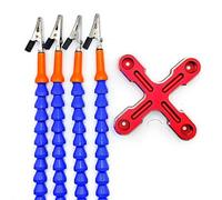 Professional Soldering Aid Helping Hand with Four Flexible Arms and Rotatable Alligators Clips for Craftsmanships Soldering Helping Hands