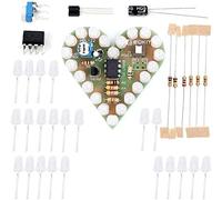Professional Soldering Practice Kit - DIY Electronics Set with White Breathing Light, Heart-Shaped Project
