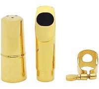Professional Soprano Sax Metal Mouthpiece Gold Plating Sax Mouth Pieces Accessories Size 5 6 7 8,7,Friendly32