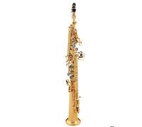 Professional Soprano Saxophone Musical Instruments B Flat Gold Lacquered Body Soprano saxophone with Case Accessories