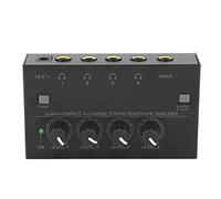 Professional Sound Mixer 4 Channel Listening Headphone Amplifier HA400p for Club Bars 100-240V(#3)