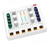 Professional Sound Mixer Live Sound Card Voice Changer Effects And Voice Changer Studio Equipment For Streaming Karaoke Streaming
