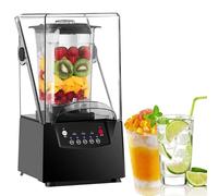 Professional Soundproof Blender 2200W High Power, 2L B-PA-Free Cup, Ice Crusher, Food Processor, Smoothie Maker, Silent Design Commercial Blender for Cafe & Home
