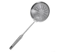 Professional Spider Strainer Stainless Steel Mesh - Long Handle Skimmer Spoon for Draining Oil & Vegetables 15 Inch