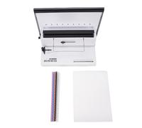 Professional Spiral Coil Binding Machine Heavy Duty 20 Sheet Punching Capacity 140 Sheet Binding 34 Square Holes Manual Binder with 12Pcs 12mm Coils 50 A4 Covers for Office