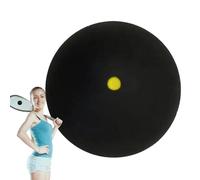 Professional Squash Ball | Single Yellow Dot Rubber Ball for Beginners & Training | Slow Bounce Racquetball for Primary Competition, English Squash Practice, Portable Sport Gear