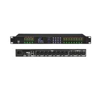 Professional Stage Digital Audio Processor 32Bit 16Band AUTO EQ With AES Input Output FIR Speaker Audio(4 IN 8 OUT)