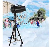 Professional Stage Foam Machine,Foam Machine Party,Adjustable Angle Stage Effect Jet Foam Machine,Jet Foam Machine,Foam Machine for Wedding Bars Party Activities,6-10m Distance(Charging style)