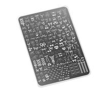 Professional Stainless Nails Art Stamping Plate with Engraved Patterns for Salon and Manicure Nails Stamping Plate