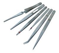 PROFESSIONAL STAINLESS STEEL 6 PIECE TWEEZER SET