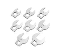 Professional Stainless Steel Adjustable Spanner Set 8-Piece 3/8" Drive Crowfoot Wrench Set High Carbon Open End Wrenches 10-19mm Hand Tools for Mechanics