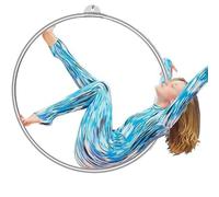Professional stainless steel aerial hoop - Fitness & Yoga Lyra for circus, acrobatics, and dance Safe home training with hanging ring Includes suspension for beginners & advanced users(80cm)