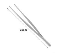 Professional Stainless Steel Barbecue Tongs for BBQ Restaurant and Home Grill Use, Resistant Tweezers Clip for Food Handling (30cm)