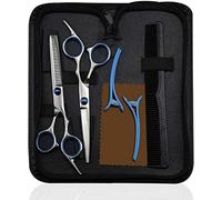 Professional Stainless Steel Barber Scissors Set - Hairdressing Tools for Home and Salon