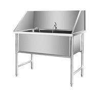 Professional Stainless Steel Dog Bathing Station,Dog Bathtub,Wash Shower Sink With Faucet,Pet Washing Station For Home,Dog Grooming Tub,Grooming Bathtub Station For Large,Medium & Small Pets(120cm/47.