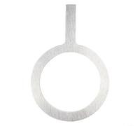 Professional Stainless Steel Gasket For Milk Tea Cup Rim Roasting Cover Baking Tool With Heat Resistant Long Handle For Kitchen Use Silver(2)
