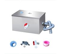 Professional Stainless Steel Grease Trap Interceptor, Heavy-Duty Under Sink Grease Trap for Restaurants, Catering & Food Industry with Top Inlets, Essential Grease Management Tool