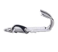 Professional Stainless Steel Hook, Essential Diving for Currents, Photographer Concentration Help, Black/Black Option, 1 Package (White