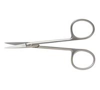 Professional Stainless Steel Iris Scissors for Manicure & Pedicure - Sharp, Precision Crafted, Corrosion Resistant, Size 4.5 Inch