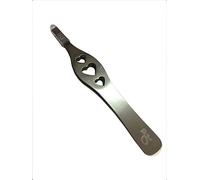 Professional Stainless Steel Love Heart Slanted tip Tweezers.