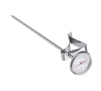 Professional Stainless Steel Milk Thermometer, -10 to 110°C Temperature Gauge, 19.3cm Length, Coffee Frothing, Home and Cafe Use