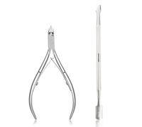 Professional Stainless Steel Nail Cutter Scissor Nippers Function Cuticle Pusher Remover Manicure Nail Art Care Tool Kit(Nail Cutter 1pc)