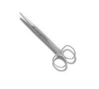 Professional Stainless Steel Nursing First Aid Scissors, All-Purpose Dressing Curved Scissor 15 cm Length, Silver Curved