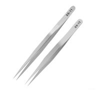 Professional Stainless Steel Tweezers for Circuit Board and Small Instrument Repair Featuring Fine Tip and Antistatic Design (SS-11)