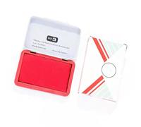 Professional Stamp Inks Pad Quick Dry Inkpad Finger for Financial Checks Contract Office Use 90x56mm Professional Office