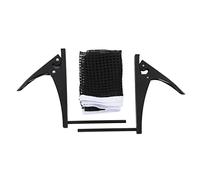 Professional Standard Table Tennis Net Bracket Set Kit Stainless Steel Metal Nylon Net for Indoor Outdoor Training Competition 175cm 555g