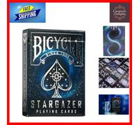 Professional Stargazer Playing Cards, Black - Exceptional Handling & Durability